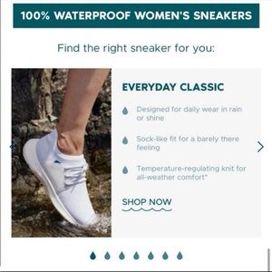 VESSI Waterproof Women Cityscape Everyday Classic Runners Rain White Beige Shoes